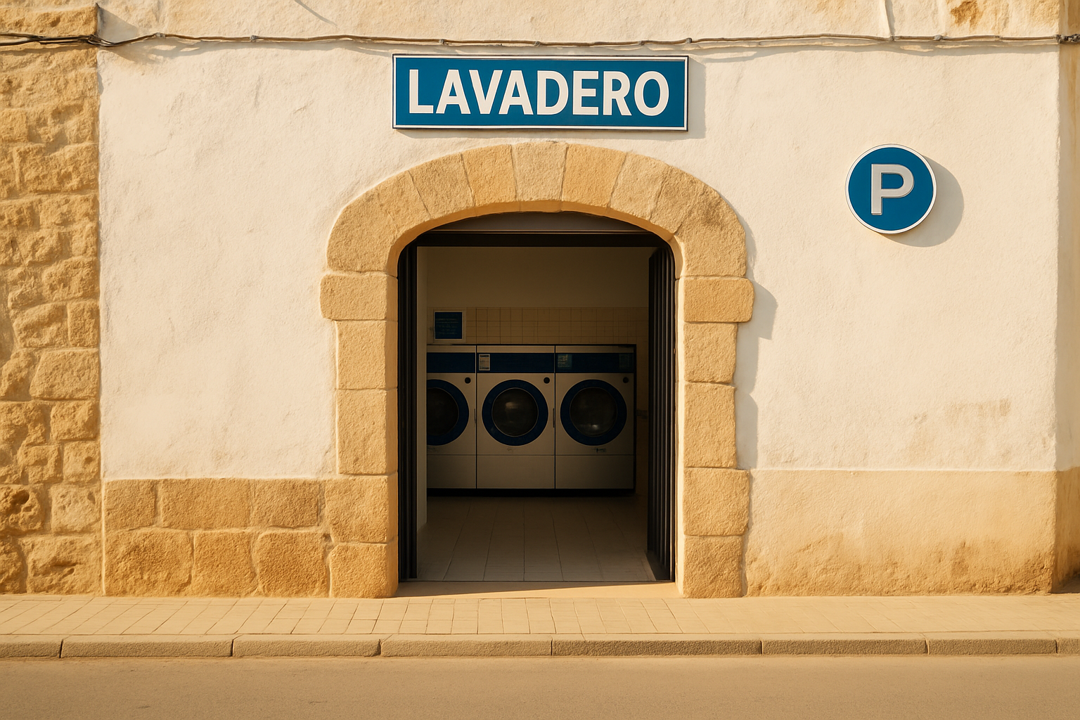Fachada del Lavadero Público Municipal de Torrecuadradilla en C. Horno